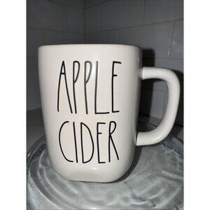 Rae Dunn by Magenta Fall Mug “APPLE CIDER” Burgundy Interior